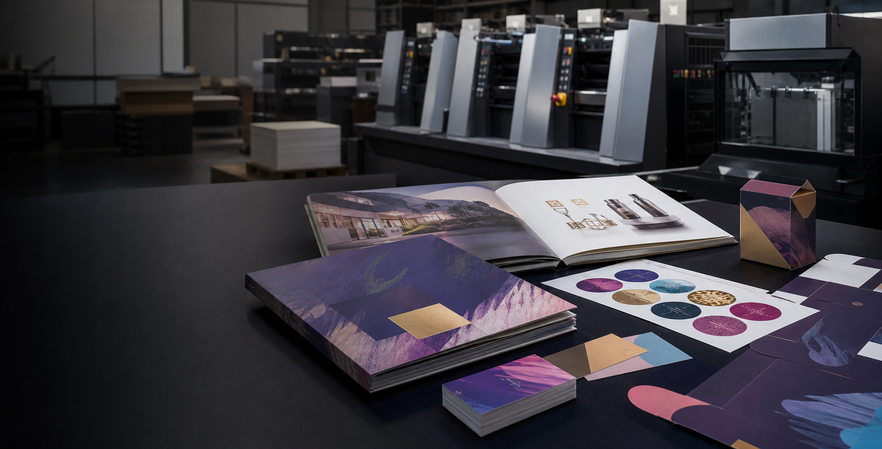 Cutting Machine in a commercial print production facility